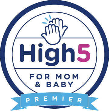 High 5 for Mom & Baby logo with recognition as High 5 for Mom & Baby Facility
